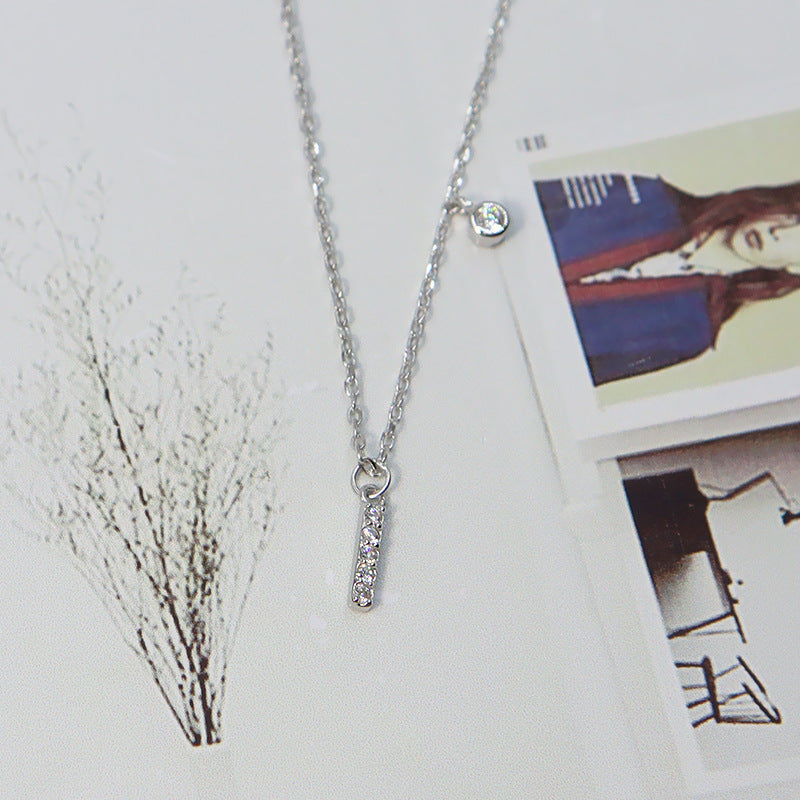 Initial Letter Necklace – Silver