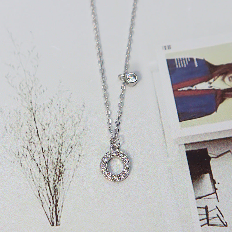 Initial Letter Necklace – Silver